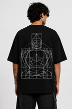 Buddha Heritage Glitch | Unisex Terry Oversized Tee
