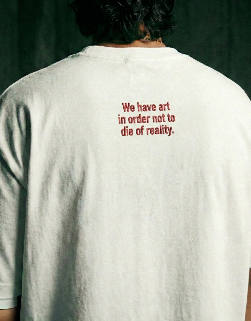 SAFED JHOOTH | Classic Embroidery T-shirt