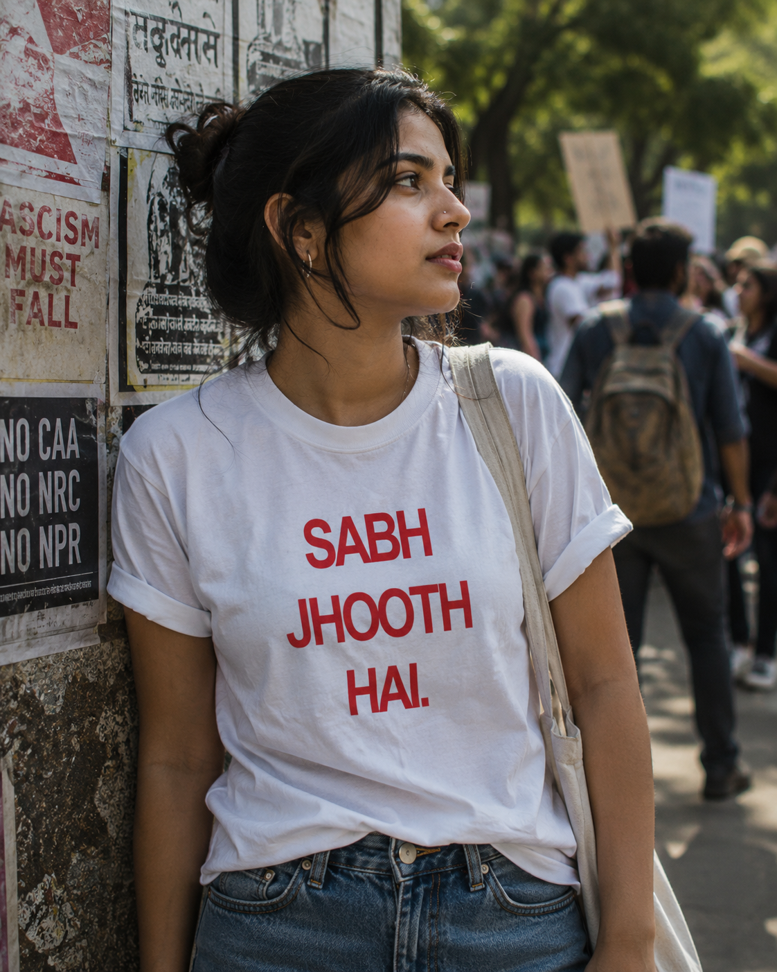 SABH JHOOTH HAI | Unisex Standard Crew T-Shirt