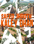 Safed jhooth, Kaley dhan | Unisex Standard Crew T-Shirt